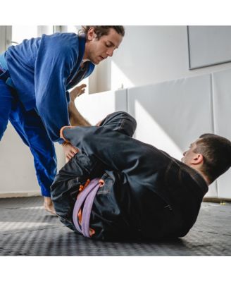 Foam Interlocking Exercise Floor Mat, 24 Square Feet, Black