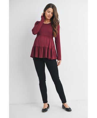 Maternity Long Sleeve Empire Waist Top