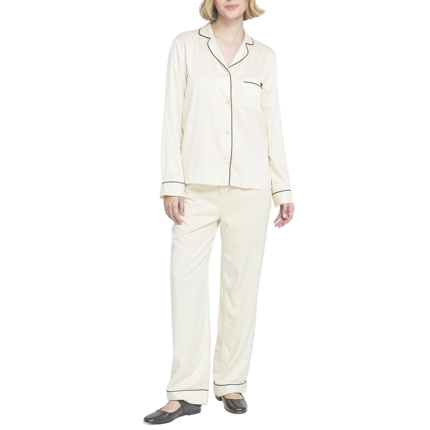 Women's Satin PJ Set Long Pajama