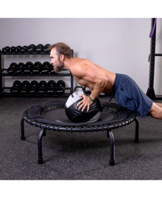 570 PRO Indoor Durable Lightweight 44-Inch Fitness Trampoline, Black