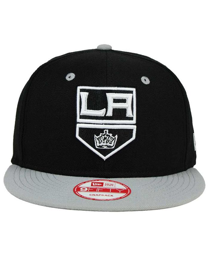 New Era Los Angeles Kings Black White Team Color 9FIFTY Snapback Cap ...