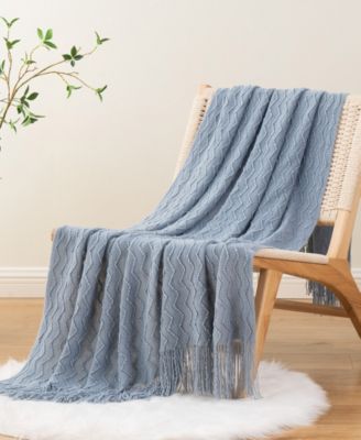 Wave-Link Texture Lightweight Throw, 50" x 60"