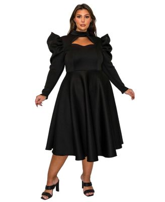Plus Size Isabella Neoprene Statement Dress