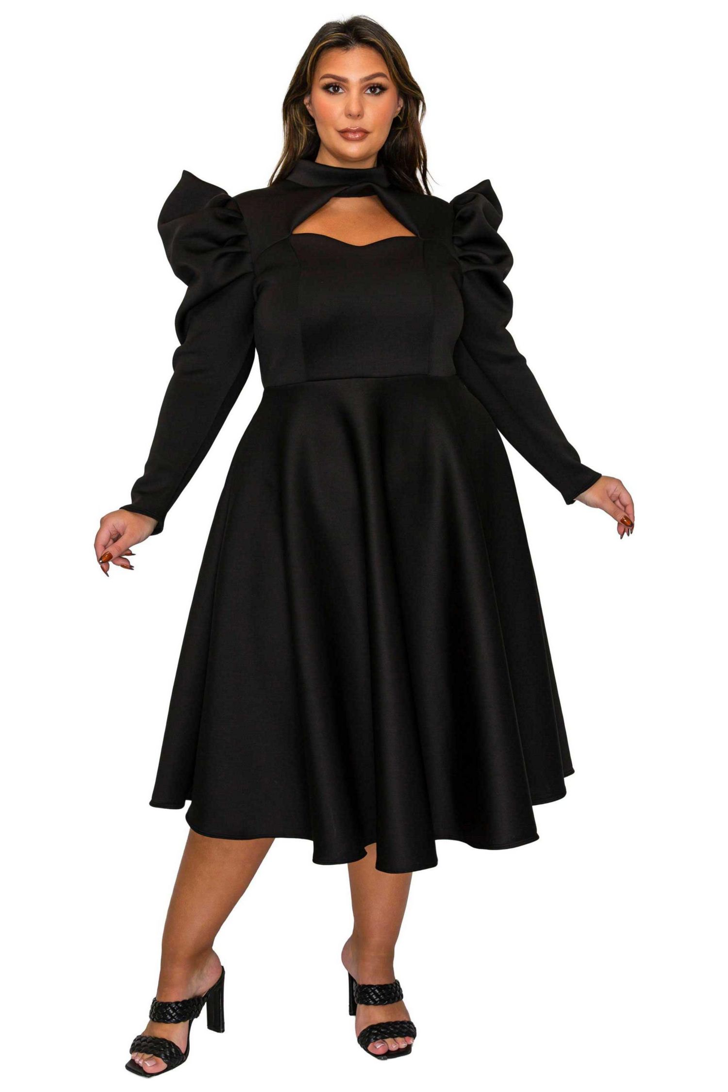 Plus Size Isabella Neoprene Statement Dress