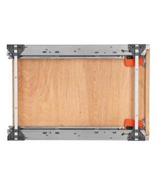 Food Storage Container Organizer w/ Soft-close, Natural, 4FSCO-18SC-1