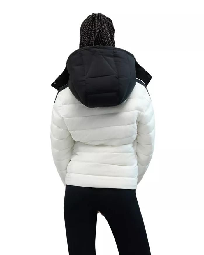 Women's Rousset Lightweight Cinched Puffer Jacket with Contrast Detailing - thumbnail 2