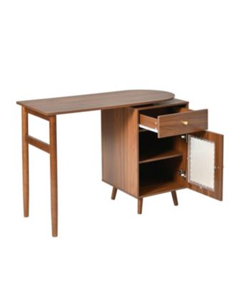 Rotating Computer Desk with Storage
