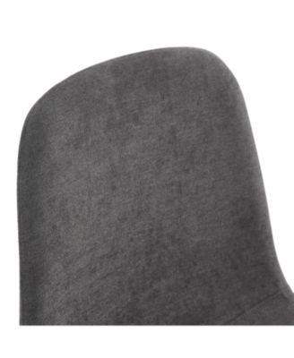 79" Table & 10 Gray Linen Chairs Black Metal Legs