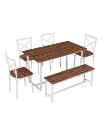 6-Piece Dining Set- Kitchen Table for Small Spaces