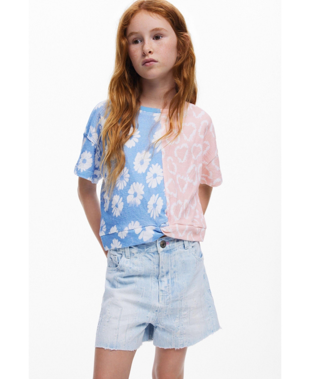 Desigual Girls Girls's Two-tone T-shirt.