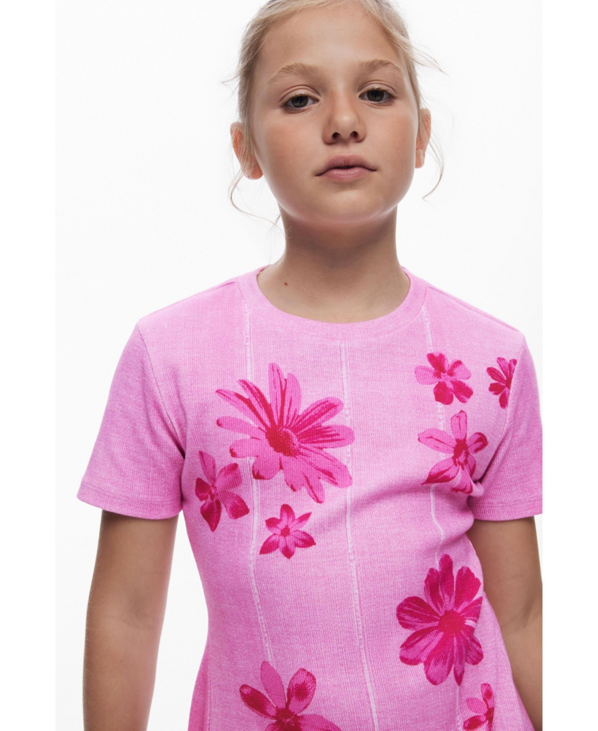 Desigual Girls Girls's Pleated floral dress