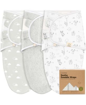 3pk Soothe Baby Swaddle, Organic Baby Swaddle Sleep Sacks, Newborn, Infant Swaddle Sack