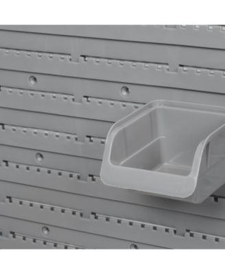 44 Piece Wall Mounted Pegboard Tool Organizer Rack Kit,