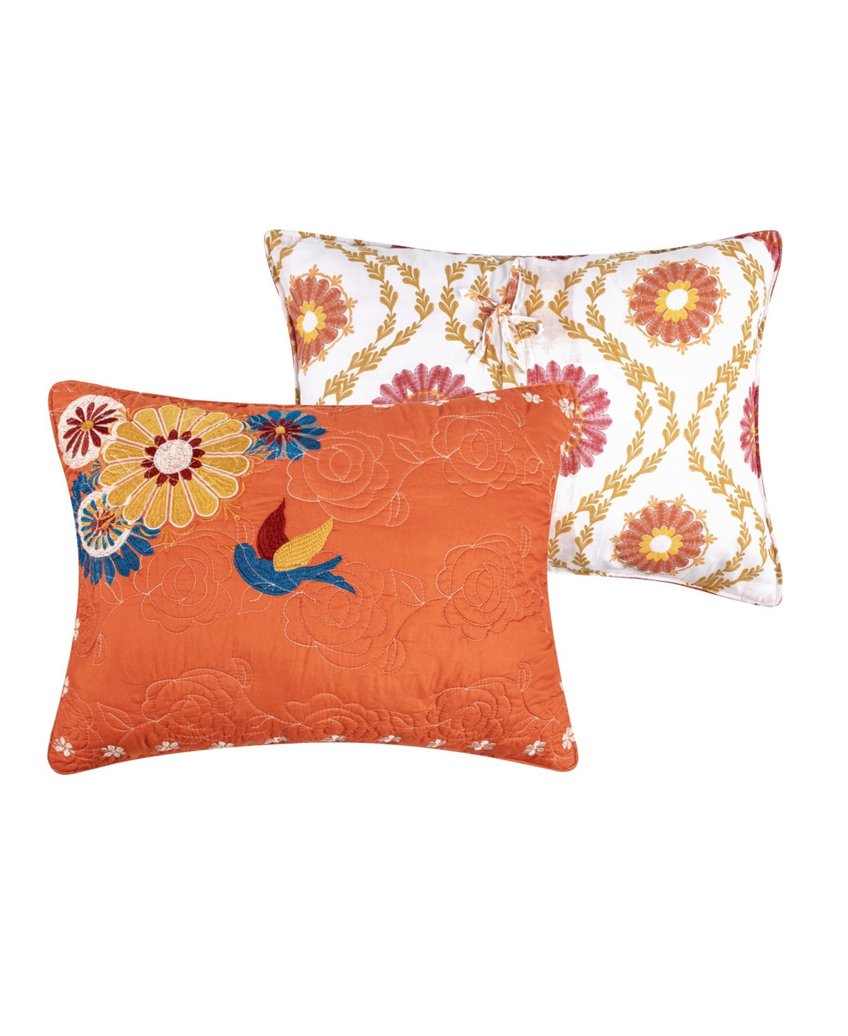 Greenland Home Fashions Topanga Bohemian Floral 5-Pc. Quilt Set