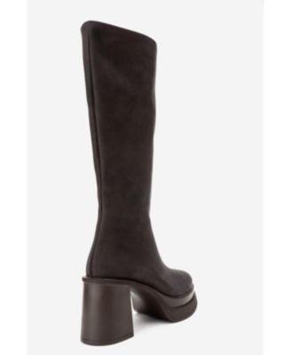 Carm Nubuck Platform Mid Calf Boot (Women)