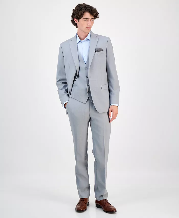 Men's Slim-Fit Wool-Blend Suit Separates - thumbnail 7