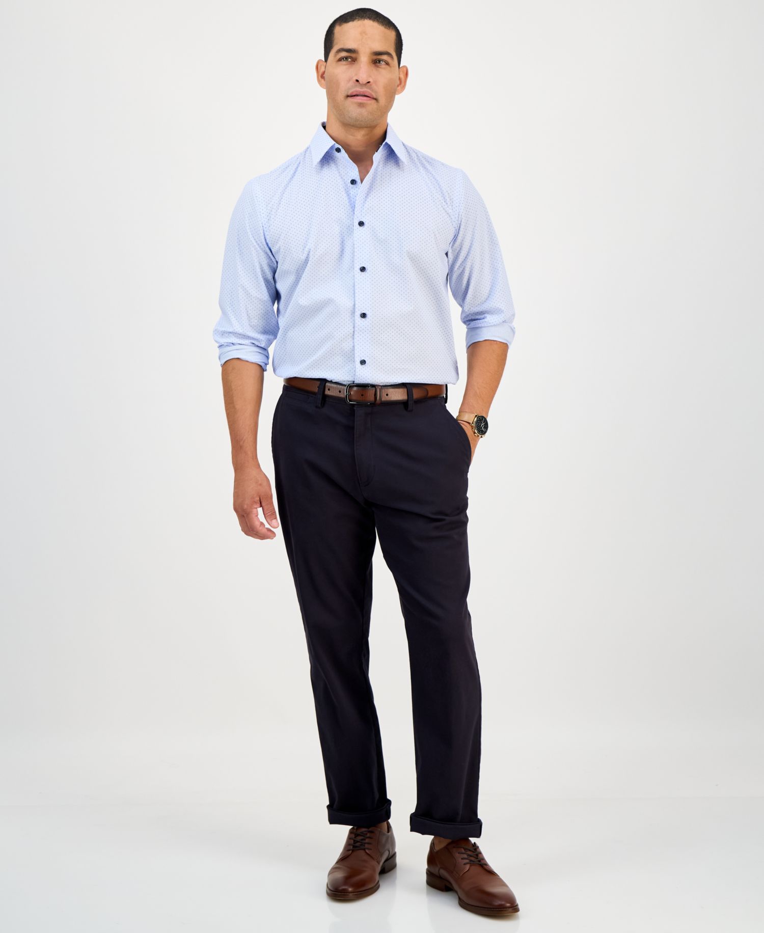 Men's Dot Stripe Shirt