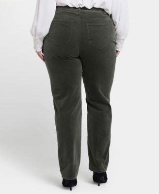 Plus Size Marilyn Straight Corduroy Pants