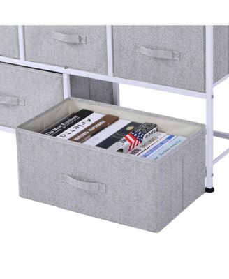 40" L Chest of Drawer, 5 Drawer Dresser Unit Horizontal Storage