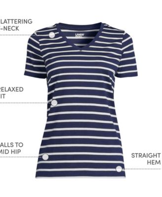 Women's Relaxed Supima Cotton V-Neck T-Shirt