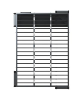 Streamdale Loft Bed with Desk, Full Size Metal Loft Bed Frame, Black