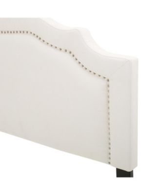 Streamdale Button-Accented Headboard with Iron Legs
