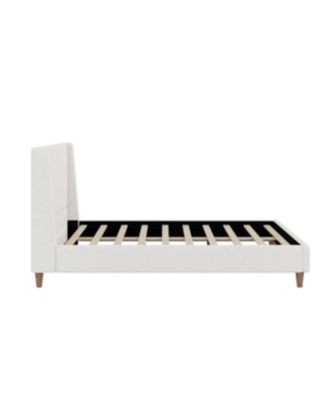 Queen Size Modern Boucle Platform Bed