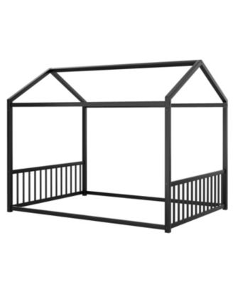 Metal Montessori Design, Safety Rails, Low-to-Ground Frame Bed Frame