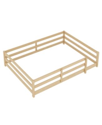 Montessori Floor Bed with Fence
