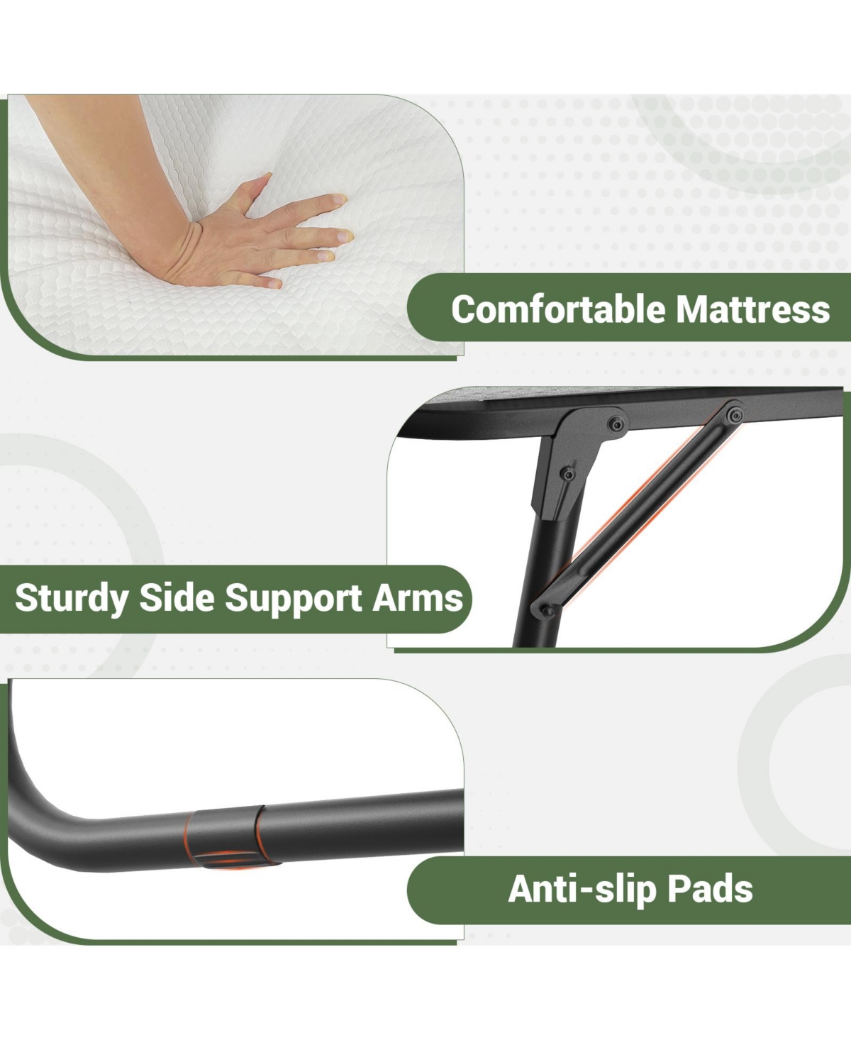 Aheaplus Foldable Rollaway Bed with Storage Cover