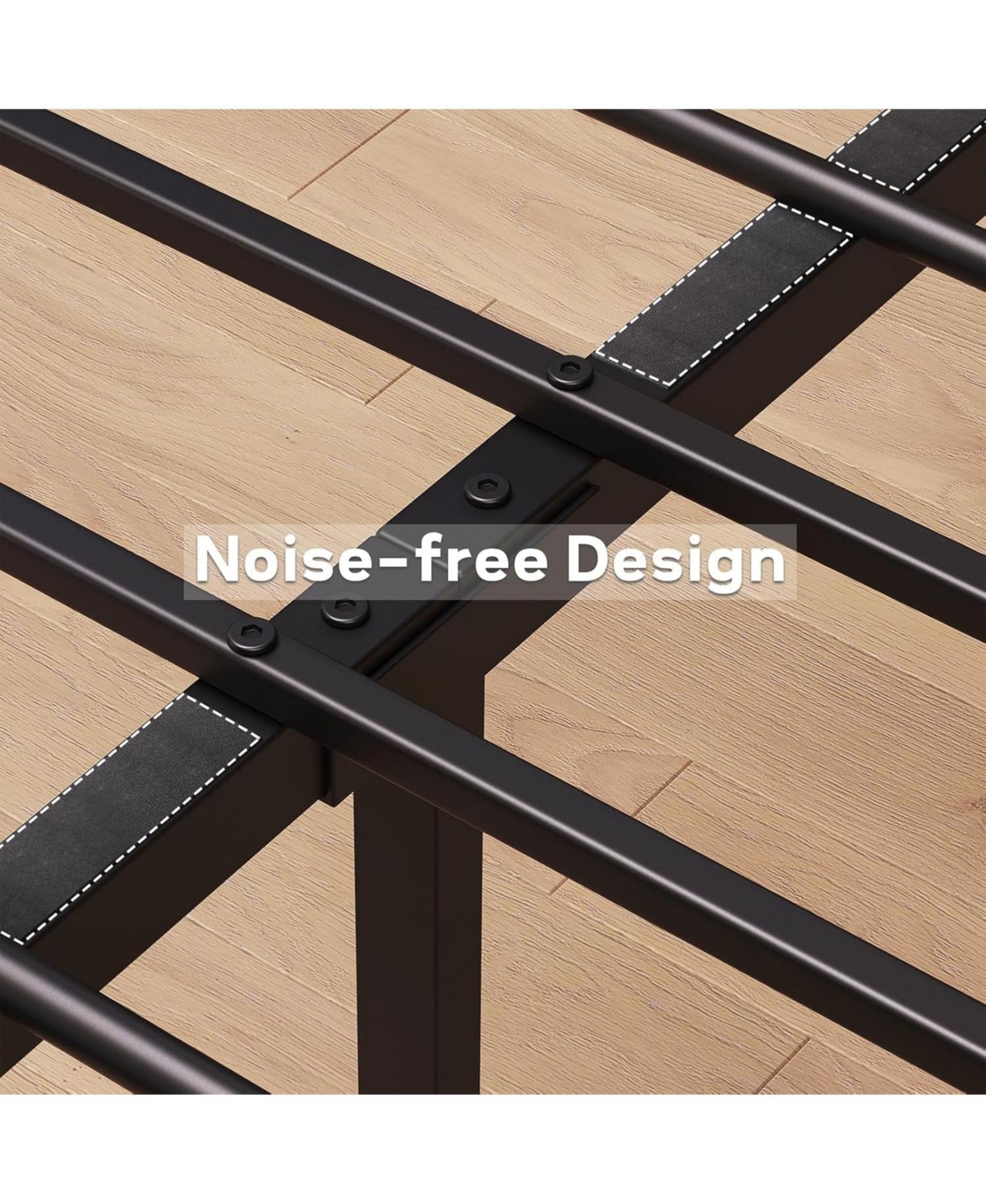 gaomon Easy Assembly Full Bed Frame Metal Platform Bed Frame Space Saving, for Living Room, Guest Room