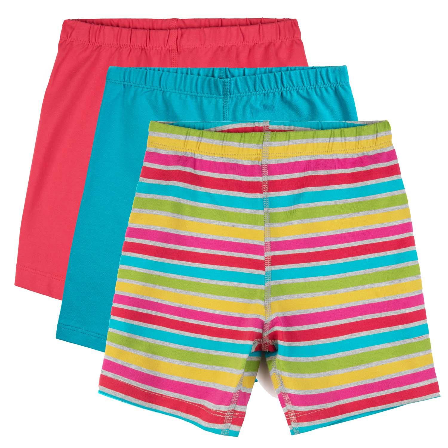 Girls Fair Trade Organic Cotton Bike Shorts 3-pack