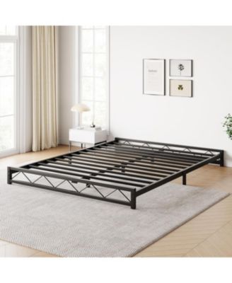 6-Inch Metal Platform Bed Frame,Steel Slat Support,Heavy Duty Noise-Free Platform,No Box Spring Required,Easy Assembly