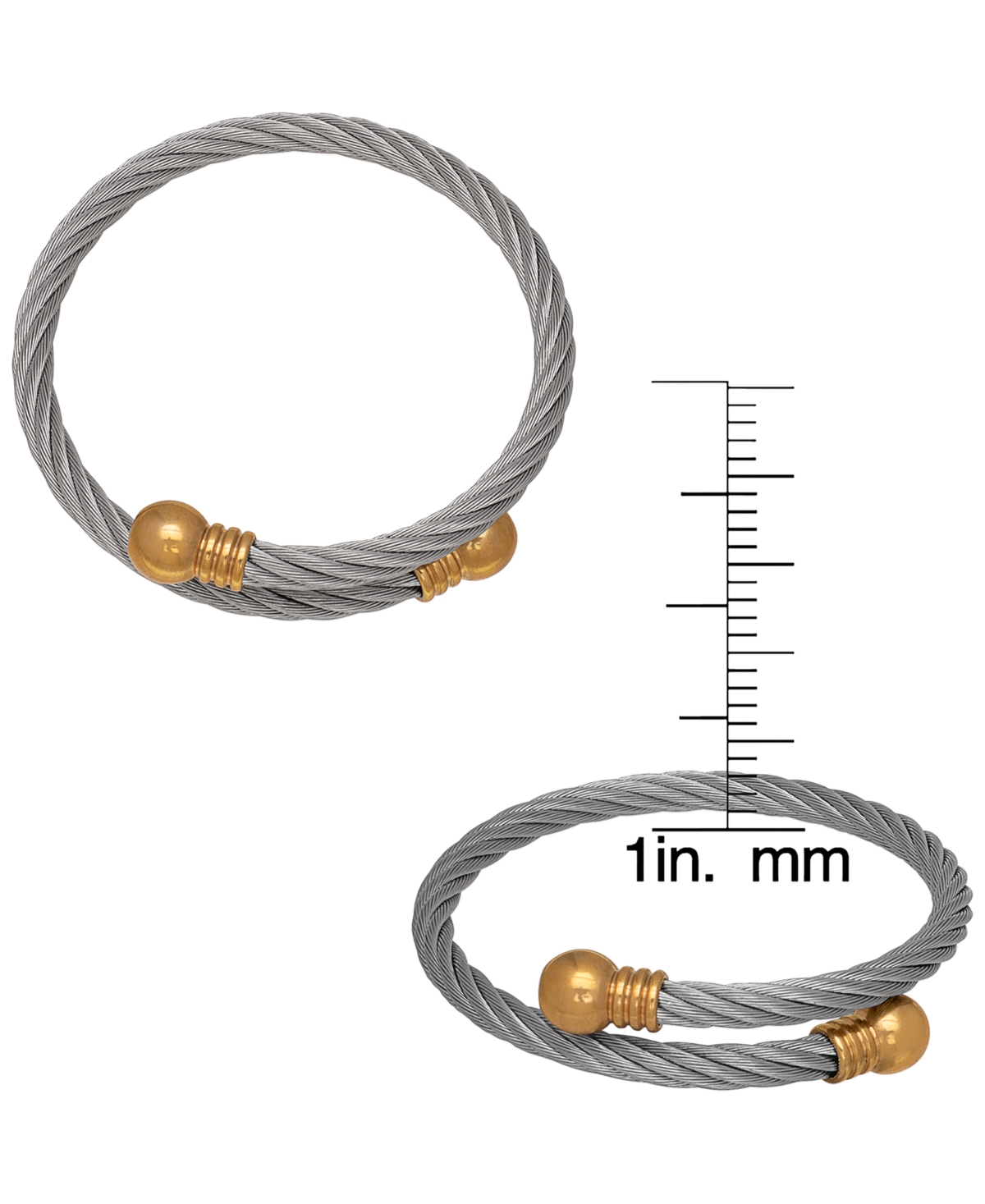 Macy's 2-Pc. Bypass Orb Bangles Set