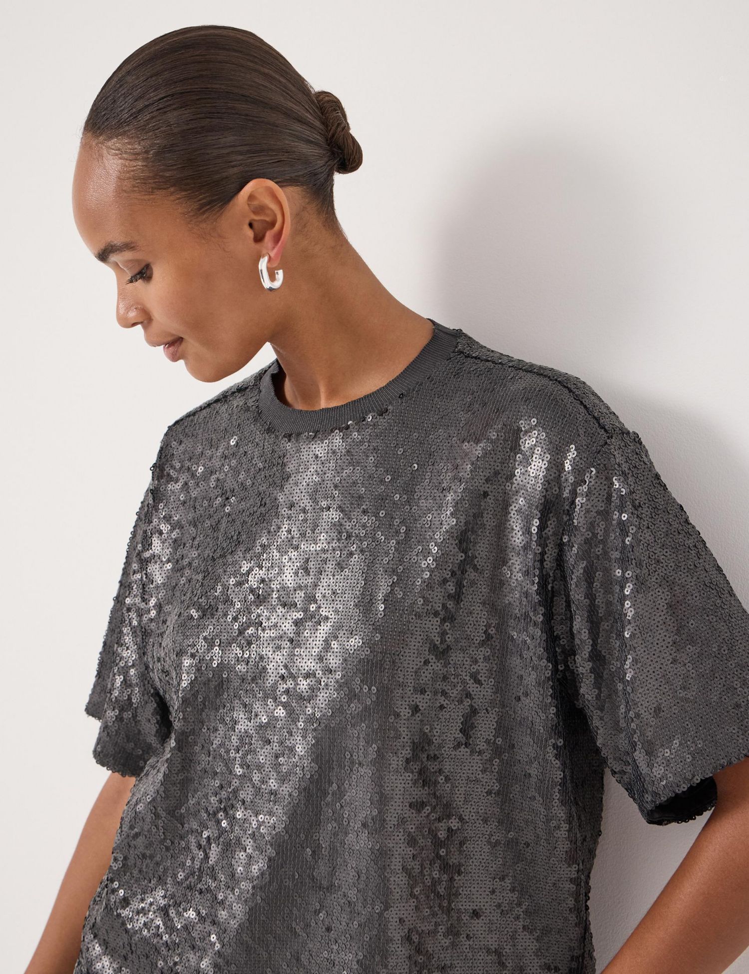 Women's Holly Matte Sequin T-Shirt
