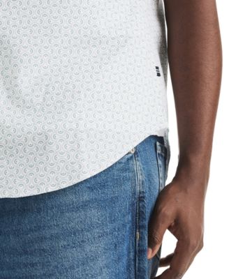 Men's Printed Collared Shirt