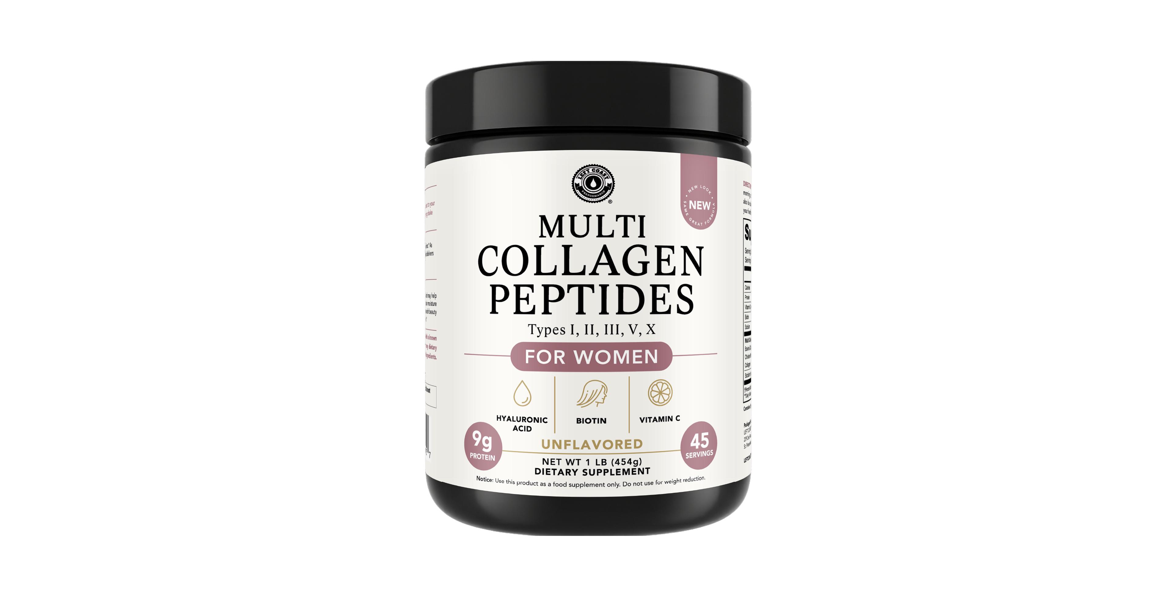 Left Coast Performance Multi Collagen, Unflavored, 16oz
