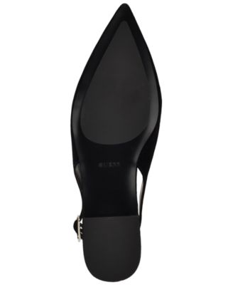 Womens Dorazio Suede Pointed Toe Slingback Flats