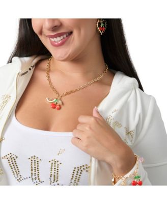 Cherry & Fruit Charm Bracelet