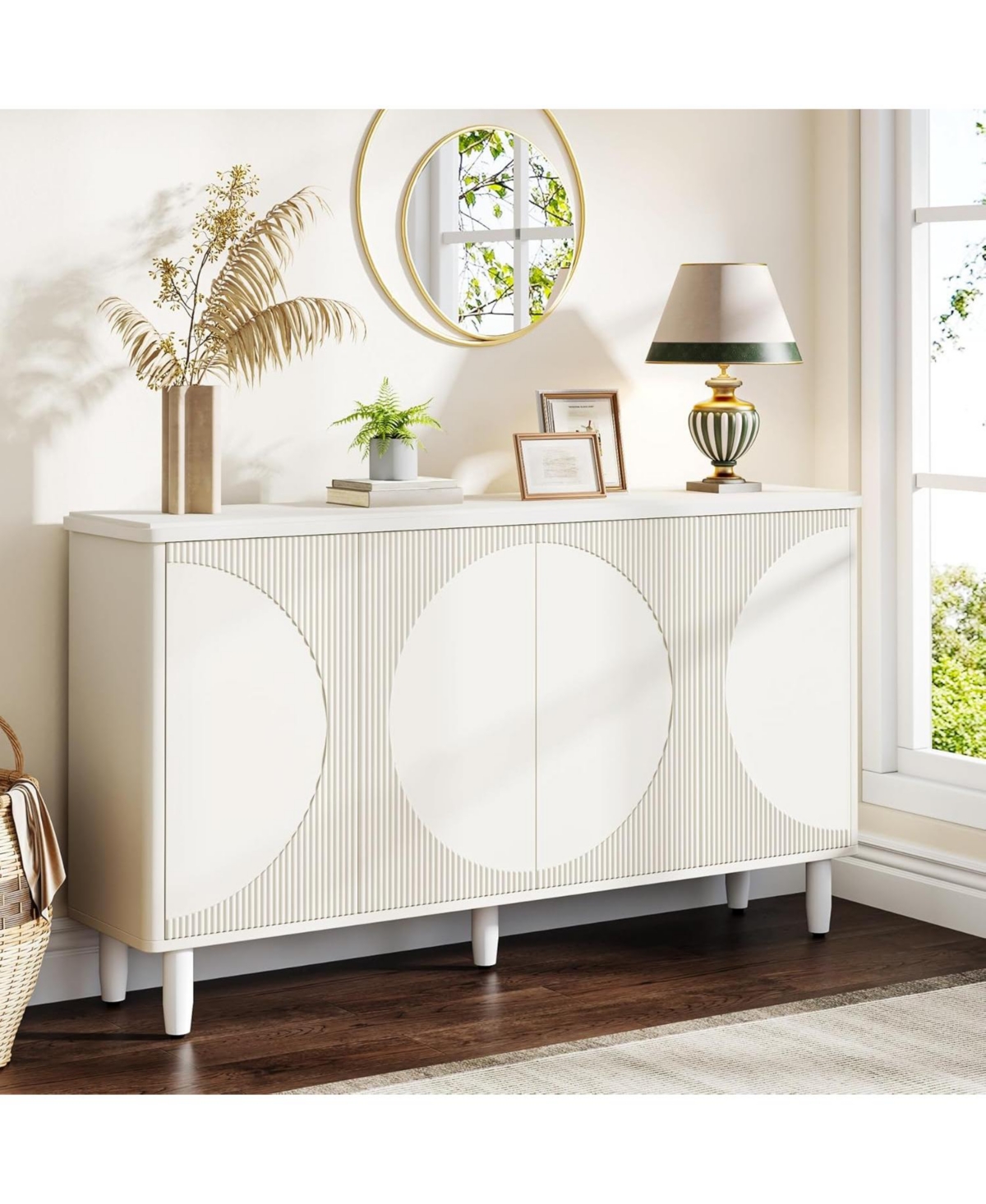 Tribesigns Buffet Cabinet Sideboard with Storage, 59.4-Inch