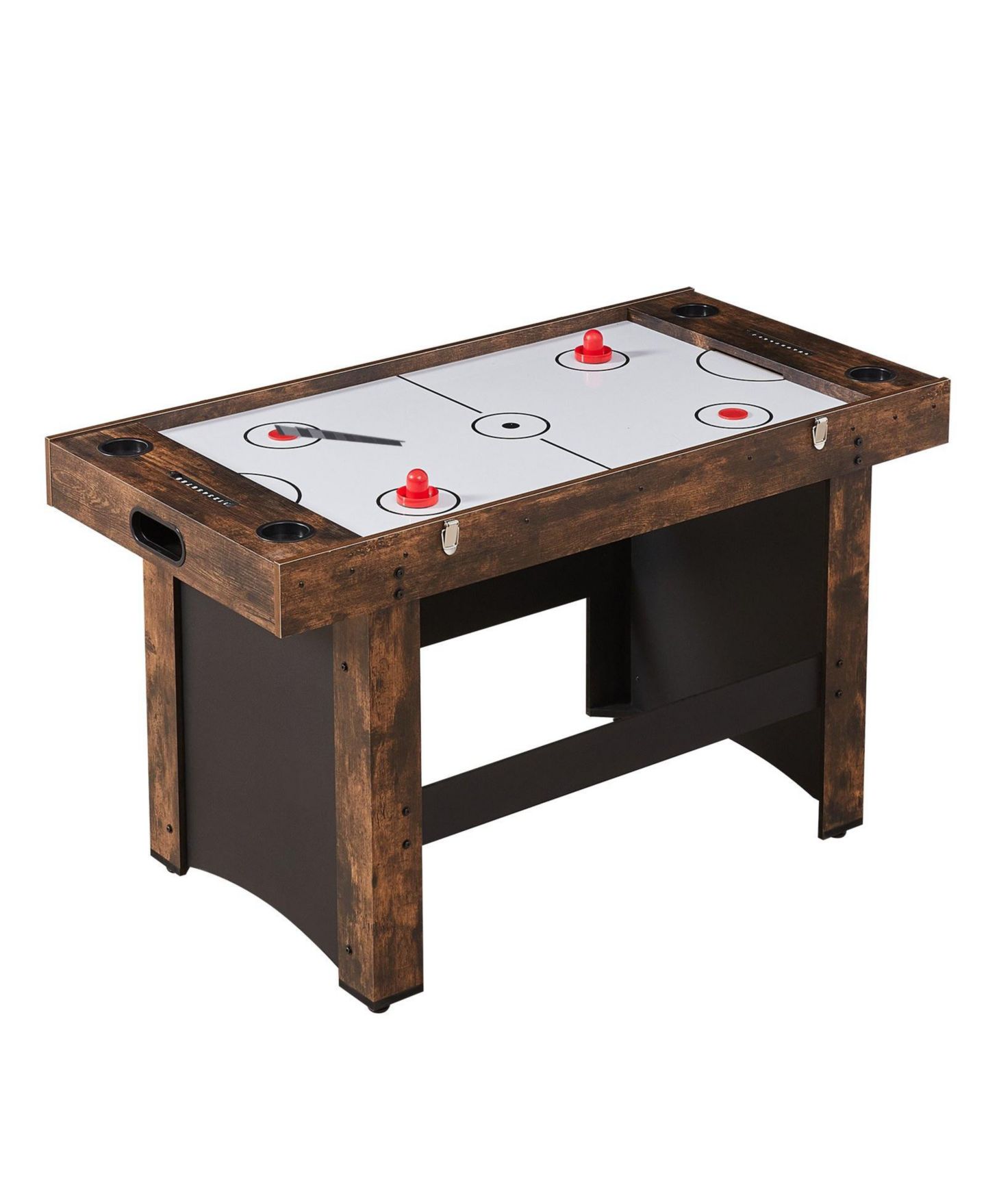 Детская игрушка SUGIFT 3-in-1 Air Hockey, Foosball, and Table Tennis Game Table with Built-in Blower Motor, Ages 5+, цвет: Коричневый — фото 5