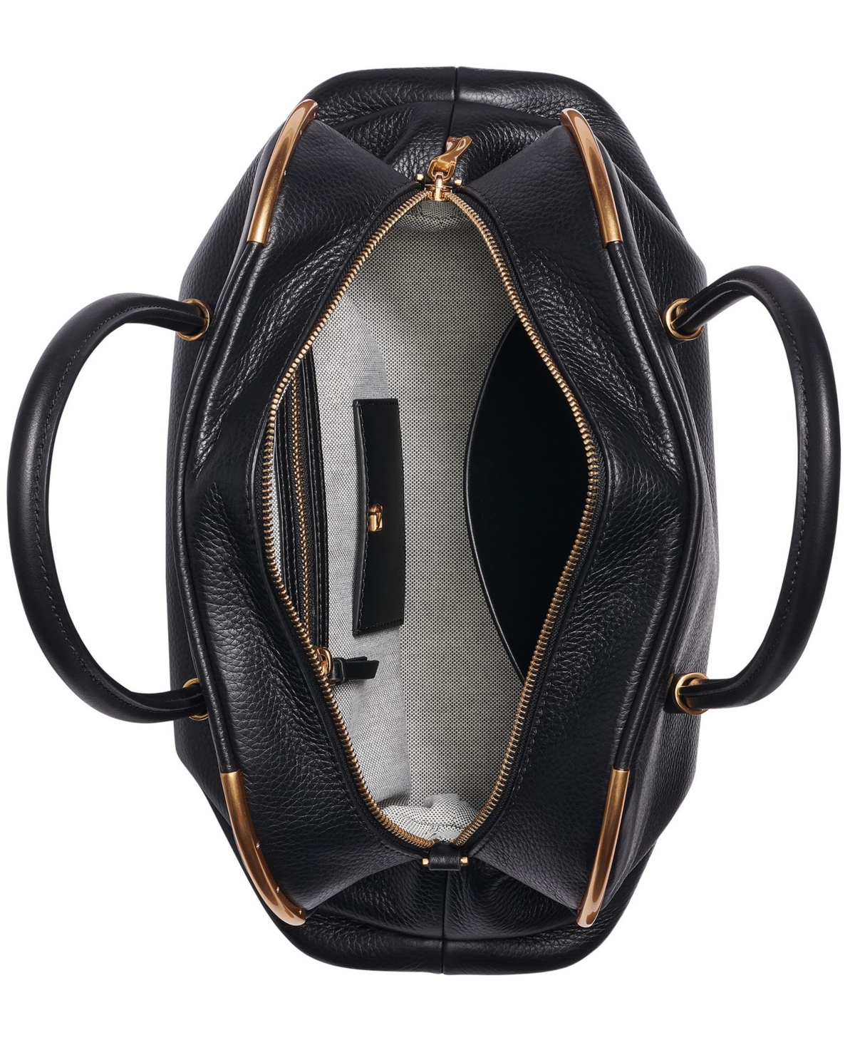 Donna Karan New York Satin Leather Satchel Bag