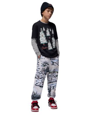 Boys' 8-20 Brooklyn Holiday Printed Pull-On Pants