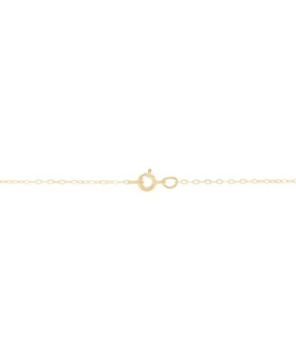 Heart Pendant Cable Chain Necklace in 10k Yellow Gold