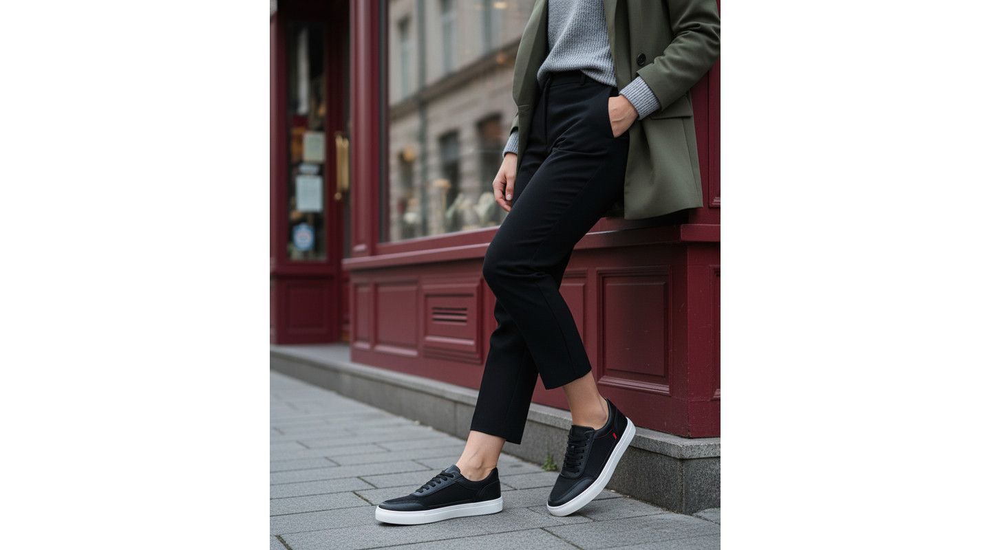 Женские кроссовки Marc Joseph New York Robinson Street Hands-Free Slip On Technology Fashion, цвет: Чёрный — фото 4