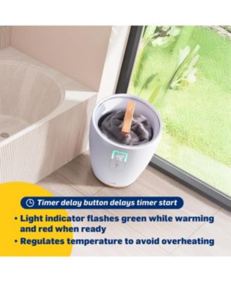 Towel Warmer, Small Bucket Style Towel Heater with LED Display, Adjustable Timer, & More!