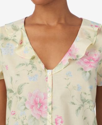 Women's V-Neck Top and Ankle Pant Pajama Set