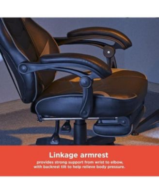 Gaming Chair, Ergonomic Racing-Style Chair with Adjustable Height, Footrest, Lumbar Support, And Comfortable Padding