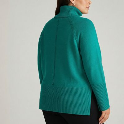 Women's Plus Size Better-Than-Wool Oversize Turtleneck Sweater