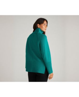 Women's Plus Size Better-Than-Wool Oversize Turtleneck Sweater